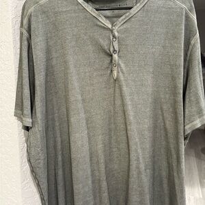 John Varvatos Men's Casual Gray Button Down Shirt